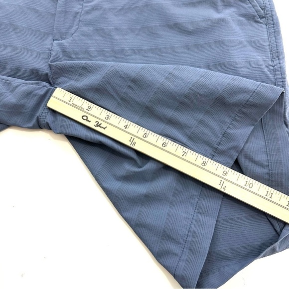 Hickey Freeman Active Golf Shorts Mens 38 Blue Flat Front Casual Chino Bottoms - Picture 9 of 10